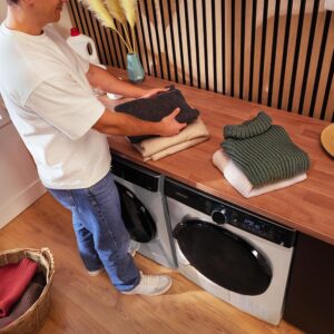 secadora bomba de calor con capacidad de 10kg, clase c (equivalente a clase a+++), motor inverter plus y certificación woolmark