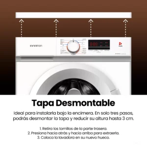 LAVADORA 8KG INFINITON CATEGORÍA: A 1400rpm