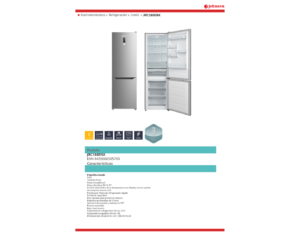 nevera combi johnson 188cm nuevo con "tara"