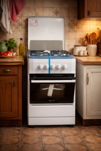 cocina gas butano 4f. 50cm con tara