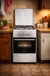 cocina gas butano 4f. 50cm con tara inox