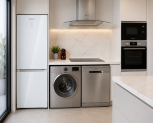 Frigorífico Combi 2m. Cristal Blanco "Tara"